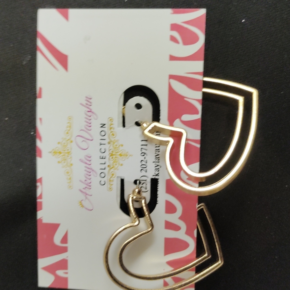 Arkayla Vaughn Collection Heart shaped earrings